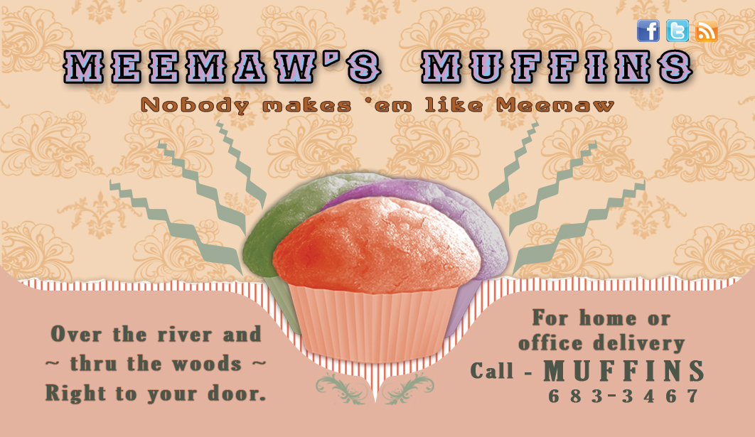 Image of Meemaw's Muffins Biz Card